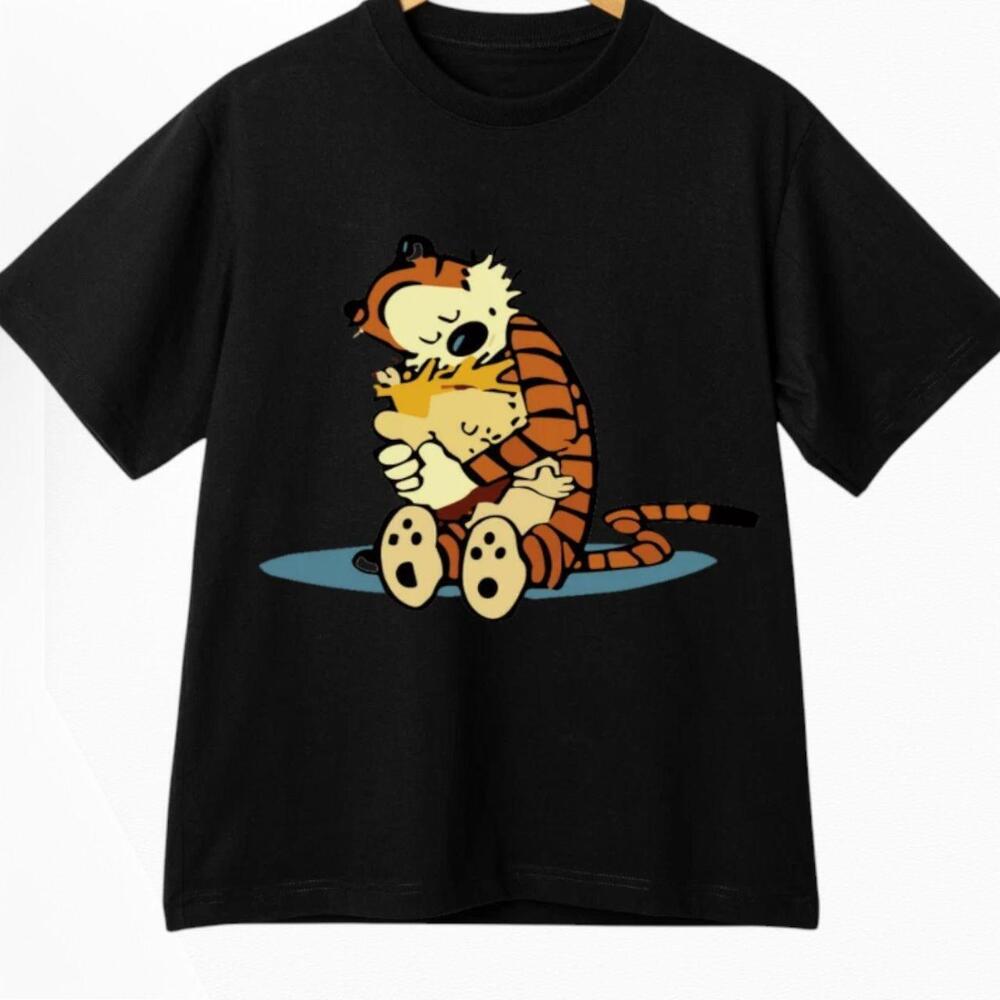 Calvin And Hobbes Hug Scene Graphic Tee
